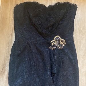 Zac Posen black lace gown